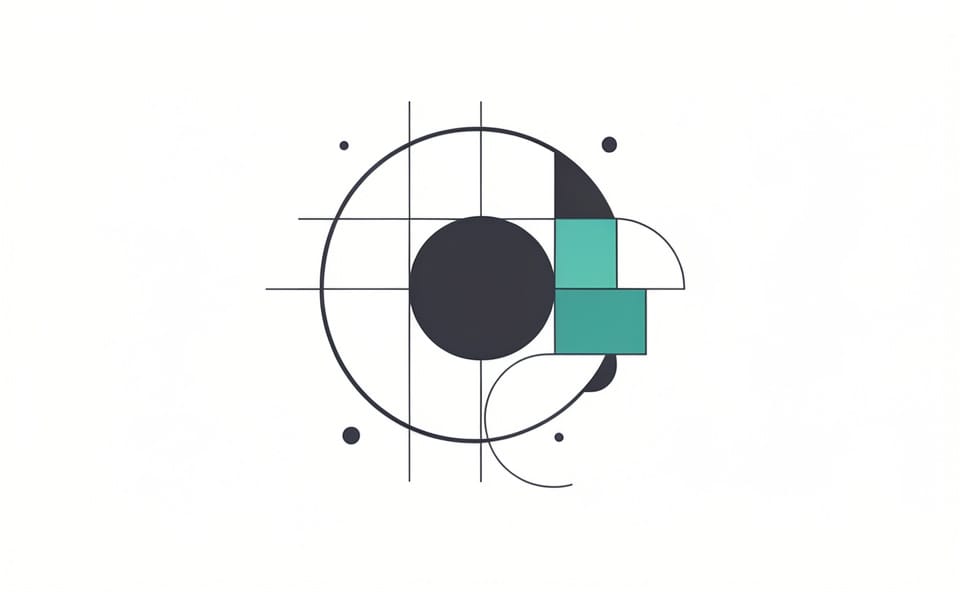 Abstract geometric composition